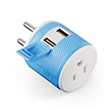 Thailand Travel Plug Adapter by Orei with Dual USB - USA Input + Surge Protection - Type O (U2U-18), Will Work with Cell Phones, Camera, Laptop, Tablets, iPad, iPhone and More