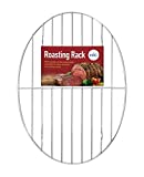 HIC Harold Import Co. Oval Baking Broiling Roasting Racks, Chrome Plated Steel Wire