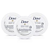 Dove Nourishing Body Care Face, Hand and Body Rich Nourishment Cream for Extra Dry Skin with 48 Hour Moisturization, 2.53 FL OZ (Pack of 3)