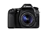 Canon EOS 80D Digital SLR Kit with EF-S 18-55mm f/3.5-5.6 Image Stabilization STM Lens - Black (Renewed)