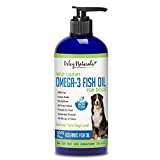 Wild Caught Fish Oil for Dogs - 32oz - Omega 3-6-9, GMO-Free - Reduces Shedding, Supports Skin, Coat, Joints, Heart, Brain, Immune System - Highest EPA & DHA Potency - Only Ingredient is Fish