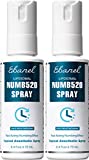 Ebanel 5% Lidocaine Spray Pain Relief Maximum Strength Liposomal Numb520 Numbing Spray 2-Pack of 2.4Fl Oz Topical Anesthetic Hemorrhoid Treatment Spray with Phenylephrine for Local and Anorectal Uses
