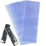 2.7 x8 Inches Shrink Wrap Bags for TV Remote Control,100Pcs Clear PVC Heat Shrink Universal Protective Film,Dustproof and Waterproof Protective Case Cover for Air Condition Video TV Remote