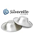 SILVERETTE The Original Silver Nursing Cups, Silverettes Metal Nipple Covers for Breastfeeding, Nursing Shield, 925 Silver Nipple Cover Guards, Soothe and Protect Sore Nipples -Made in Italy