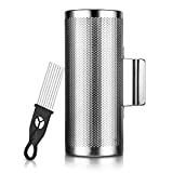 Metal Guiro Stainless Steel with Scraper Latin Percussion Instrument 12"x 5",By Vangoa
