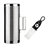 EASTROCK Stainless Steel Guiro Shaker 12" 5" Percussion Instrument Guiro Musical Instruments Tool with Scraper for Live Performance