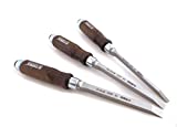 Narex Czech Steel 3 piece set 6 mm, 10 mm, and 12 mm Mortise Chisels by Narex