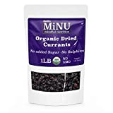 MiNU Organic Raw Zante Black Currants (16 oz (1 lb) #1 Paleo snack Seedless, MiNU Mindful Nutrition, No Sulfur, No Added Sugar, Dried, Superfood, Raw, Paleo, Vegan, NonGMO, Gluten Free gomix