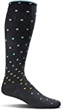 Sockwell Women's On the Spot Moderate Graduated Compression Sock, Black Multi - S/M