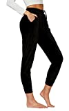 Conceited Velour Velvet Jogger Leggings for Women - JK-A236 - Jogger Black - Large