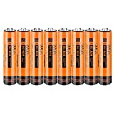 8-Pack iMah 1.2V 750mAh Ni-MH AAA Rechargeable Batteries for Panasonic Cordless Phone Also Compatible with BK30AAABU BK40AAABU HHR-55AAABU HHR-65AAABU HHR-75AAA/B HHR-4DPA/4B BT205662 and Solar Lights