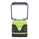 LE LED Camping Lantern, Battery Powered LED with 1000LM, 4 Light Modes, Waterproof Tent Light, Perfect Lantern Flashlight for Hurricane, Emergency, Survival Kits, Hiking, Fishing, Home and More