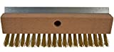 Bristles 4004 Industrial Strength Pizza Oven Stone Brush Scraper and Cleaner 10, Brown