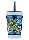 Contigo 2076700 Spill-Proof Kids Tumbler, 14 oz, Nautical Blue, 14 Ounce, BPA Free Plastic