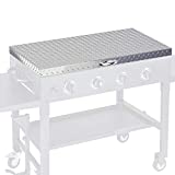 Griddle Cover 36" works for Blackstone Griddle 36 inch Waterproof Diamond Plated Lightweight Aluminum Hard Top Grill Lid with Stainless Steel Handle for Outdoor BBQ Hood Black Stone Grille Accessories