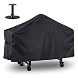 Arcedo Grill Griddle Cover for Blackstone 36 Inch Grill, Waterproof Flat Top Gas Grill Griddle Station Cover, Heavy Duty Outdoor 4 Burner Griddle Grill Cover, Weather Resistant, Includes Support Pole