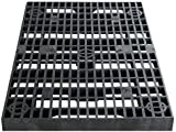 Benchmark Plastics 2 x 4 Heavy Duty Grate for Fountain Basin - for Pond and Water Garden Features and More - Hides Reservoirs - Holds Bubblers, Rocks, Other Decorations - Durable - Black