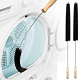 Holikme 2 Pack Dryer Vent Cleaner Kit Dryer Lint Brush Vent Trap Cleaner Long Flexible Refrigerator Coil Brush