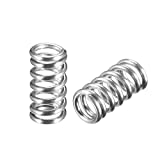 uxcell Wire Diameter 0.03", OD 0.2", Free Length 0.39" Spring Steel Coil Extended Compressed Spring 10pcs