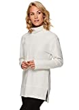 RBX Active Women's Quilted Lightweight Cowl Neck Tunic Pullover Sweatshirt F19 Ivory XXL