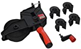 Bessey Tools VAS-23 2K Variable Angle Strap Clamp with 4 Clips,,Black with red handle