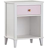 Little Seeds Monarch Hill Poppy Nightstand, White/Pink