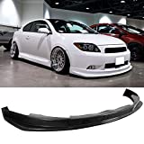 FREEMOTOR802 Compatible With 2005-2010 SCION TC Front Bumper Lip, Type Sport Style Black PU Spoiler Guard Splitter Valance Chin