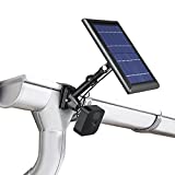 Wasserstein 2-in-1 Universal Gutter Mount for Camera & Solar Panel Compatible with Wyze, Blink, Ring, Arlo, Eufy Camera (Black)