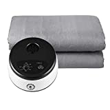 MERRY HOME Water Heated Mattress Pad Topper King Size 78"x80", Quilted Heated Mattress Underblanket with Mechanical Knob Control - Soft, Comfort and Safe & Radiation-Free, Great for Sleep Enhancement