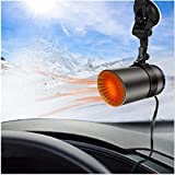 Car Heater Defroster, 1Windshield Defogger Defroster That Plug Into Cigarette Lighter,3 in 1 Auto Heater/Cooling Fan Car Windscreen Demister Heater with Purification for Winter(12V 15A Vehicle)