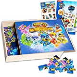 Paw Patrol Wooden Puzzle 5 Pack ~ 24 Piece Paw Patrol Wood Puzzles Bundle with Holding Tray Plus Stickers and More (Kids Paw Patrol Jigsaw Puzzles)