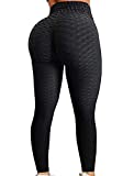 RIOJOY Women Scrunch Booty Yoga Leggings High Waist Tummy Control Pants Workout But Lift Tights