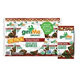 gimMe - Teriyaki - 20 Count - Organic Roasted Seaweed Sheets - Keto, Vegan, Gluten Free - Great Source of Iodine & Omega 3s - Healthy On-The-Go Snack for Kids & Adults
