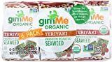 gimMe - Teriyaki - 6 Count - Organic Roasted Seaweed SheetsKeto, Vegan, Gluten Free - Great Source of Iodine & Omega 3s - Healthy On-The-Go Snack for Kids Adults