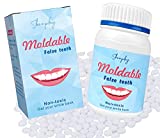 100g Teeth Repair Kit, Moldable False Teeth, Temporary Teeth Replacement Kit, Do it Yourself Thermal Fitting Beads, Moldable False Teeth for Snap On Instant and Confident Smile