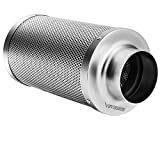 VIVOSUN 6 Inch Air Carbon Filter Smelliness Control with Australia Virgin Charcoal for Inline Duct Fan, Grow Tent, Pre-Filter Included, Reversible Flange 6"x 18"