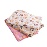 scarlephoo 1 Pack 3 Blankets Premium Fluffy Super Soft Fleece Pet Flannel Throw for Puppy Dog Cat