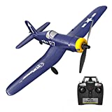 Top Race Rc Plane 4 Channel Remote Control Airplane Ready to Fly Rc Planes for Adults, Remote Control War Plane F4U Corsair with Propeller Saver (TR-F4U)