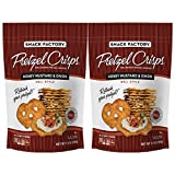 Snack Factory Pretzel Crisps, Honey Mustard and Onion, 7.2 Ounce (2 pack)