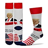 Historic United States Presidential Selfie Socks (One Size Fits Most) - Inspirational Quotes and Sayings (Donald Trump - Make America Great Again)