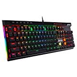 Redragon K580 VATA RGB LED Backlit Mechanical Gaming Keyboard with Macro Keys & Dedicated Media Controls, Onboard Macro Recording (Blue Switches)