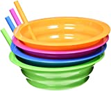 Arrow Plastic Sip-A-Bowl 22 oz, Assorted Colors - Pack of 4