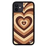 Wildflower Limited Edition Cases Compatible with iPhone 12 and 12 Pro (Coffee Hearts)