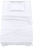 Utopia Bedding Twin Bed Sheets Set - 3 Piece Bedding - Brushed Microfiber - Shrinkage and Fade Resistant - Easy Care (Twin, White)