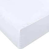 Utopia Bedding Twin Fitted Sheet - Bottom Sheet - Deep Pocket - Soft Microfiber -Shrinkage and Fade Resistant-Easy Care -1 Fitted Sheet Only (White)