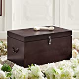 Premium Wood Pet Casket (Medium) - Hand Crafted Pet Coffin Suitable for Dogs, Cats and Other Furry Friends