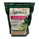 Nature Jim’s Sprouts Salad Sprout Mix - Organic Salad Mix for Growing - Non-GMO Microgreen Seeds - Healthy Broccoli, Alfalfa, Radish, Clover Sprouting Seeds Variety Mix - Microgreens Growing 1lb