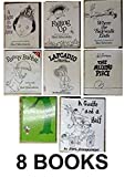 Shel Silverstein's 8 Book Set: Where the Sidewalk Ends, A Light in the Attic, Falling Up, Lafcadio, The Missing Piece, the Giving Tree, Runny Rabbit, A Giraffe and a Half