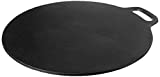 Victoria 15-Inch Cast-Iron Tawa Dosa Pan, Pizza Pan with a Loop Handle, Crepe Pan Preseasoned with Flaxseed Oil, Made in Colombia