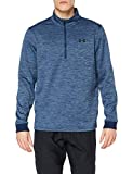 Under Armour Men's Fleece 1/2 Zip, Academy Blue (408)/Black, Small